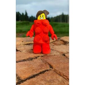 LEGO Red Plush Brick Figure